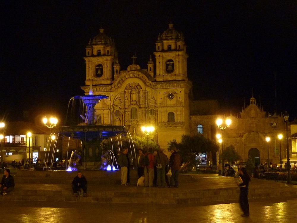 Cusco Peru by night
