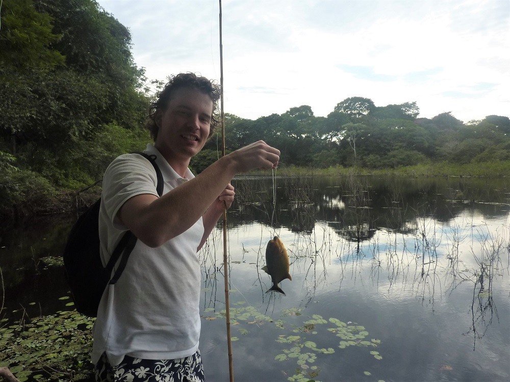 Piranha fishing Pantanal Brazil