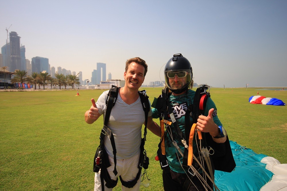 Dubai Skydive Landing